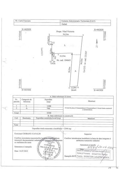 Teren Centura Galati, str. Drumul Viilor, Suprafata 2344mp, D.13,28ml - 6