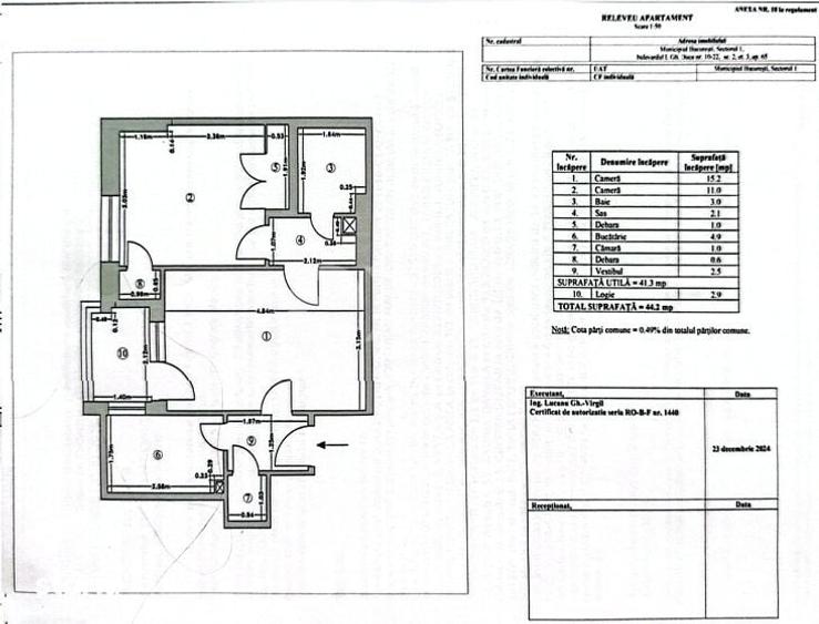 Apartament cu 2 camere semidecomandat în Gara de Nord