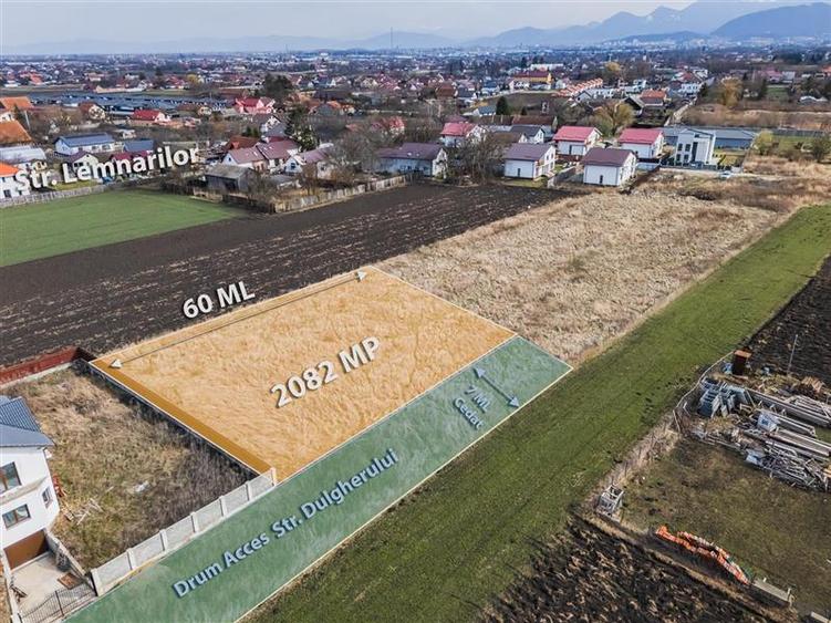 2.082 mp teren intravilan Stupini, zona de case, utilitati in apropiere, 40 euro - 1