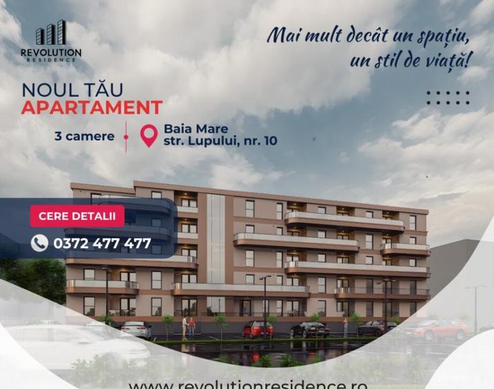 COMISION 0% - Apartamente 3 camere - str. Lupului nr 10,Baia Mare - 1
