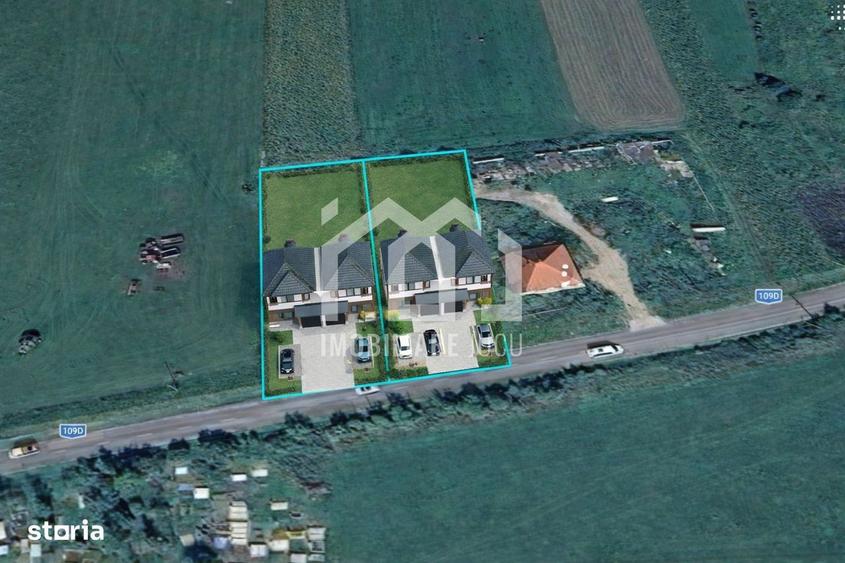 Teren 3000 mp Jucu de Sus | 4 case | utilitati | drum judetean | 60/m - 3