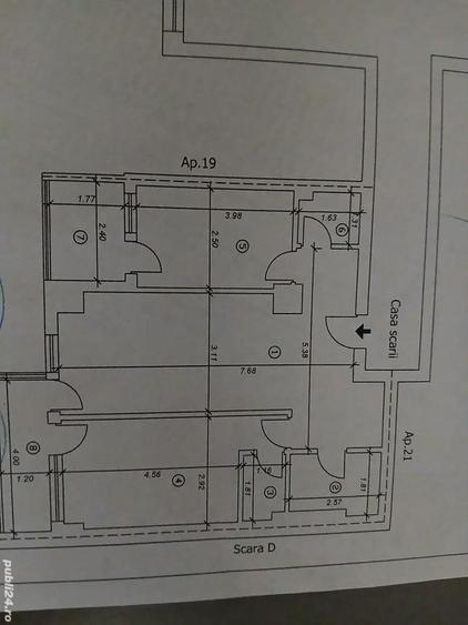 Apartament 3 camere | 61mp utili 9 mp balcoaneFiald Bacau - 8