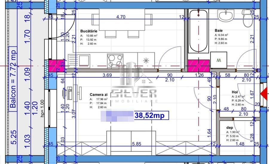 Apartamente cu o camera/38.5 mp/imobil NZEB. - 3