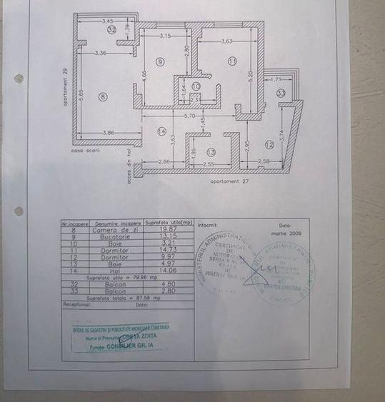 APARTAMENT MOBILAT LUX ZONA  INEL 1 - 24