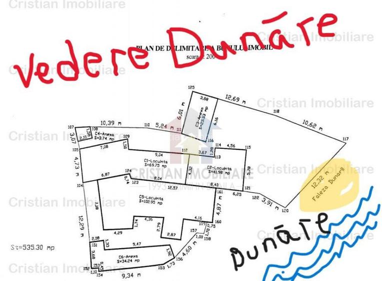 DESCHIDERE 12m la FALEZA DUNARII , Teren 535mp