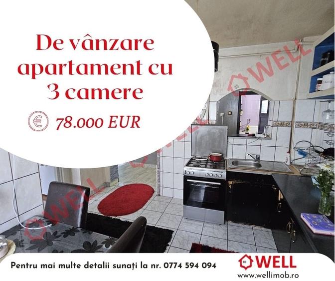 De vânzare un apartament cu 3 camere situat în Târgu Mures! - 1