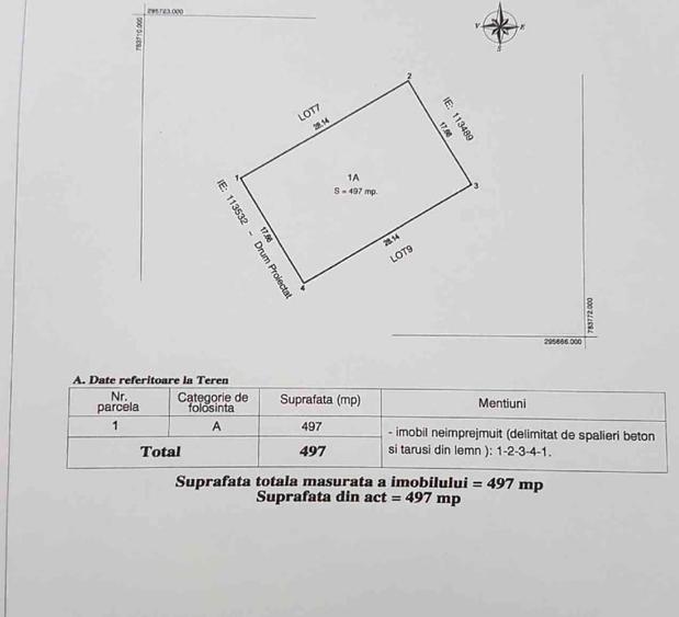 Teren de vânzare – Cumpăna, Constanța,Str. Carol I, 497 m² – - 1
