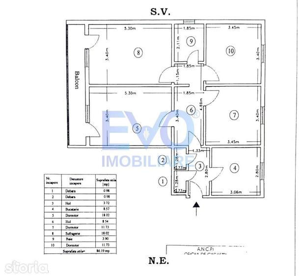 Apartament 4 camere de vanzare, decomandat, boxa, Copou, Iasi - 4