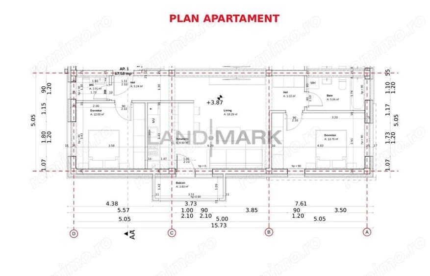 Apartament cu 3 camere în Calea Urseni