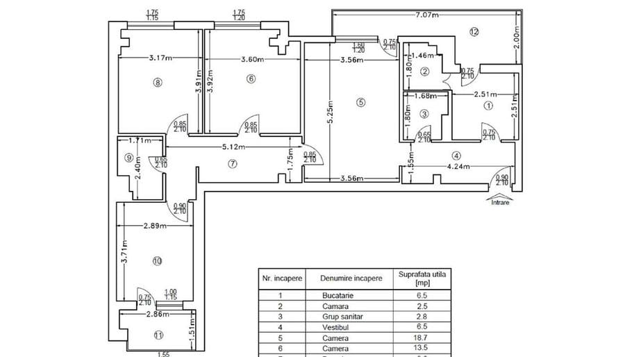 Apartament cu 4 camere semidecomandat în Bd. Independenței
