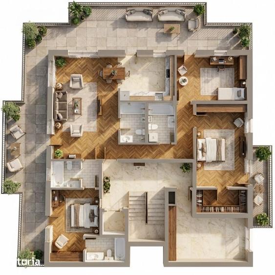 Apartament cu 4 camere în Iris