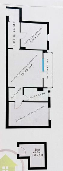 Lipovei - Ap de 3 cam - Su:62mp - Baie finisata - 5