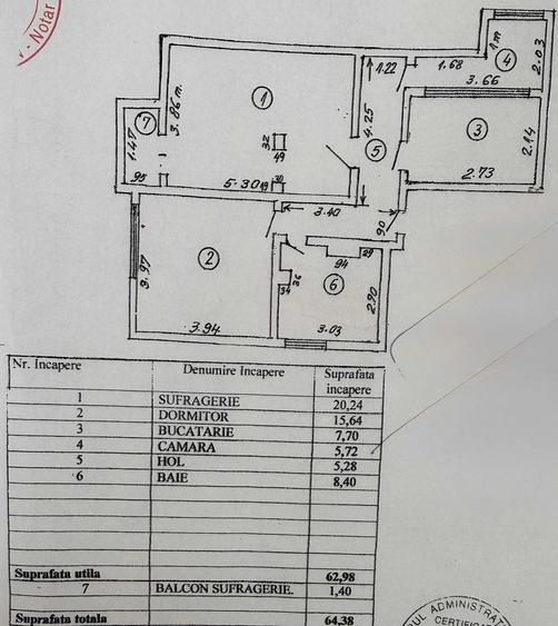 Apartament 2 camere decomandat | 63mp | IC Frimu, Galati | 63.000 Negociabil - 8
