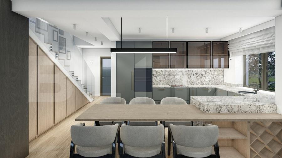 Duplex semifinisat, 120 mp utili, teren 550 mp, Chinteni - 5