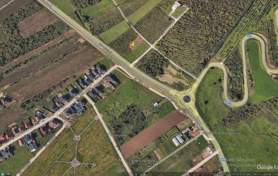 Teren Construcții intravilan de 841 mp, în Oncea
