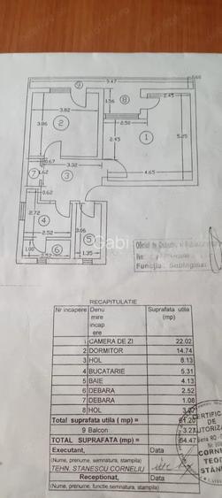 2 camere decomandat, 64 mp, ultracentral, Bloc Clinica EMA, terasa exclusiva de 40 mp