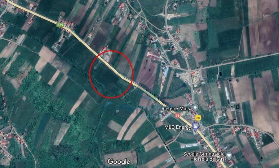 Teren intravilan de vanzare la E79, Hidiselu de sus, Bihor - 1