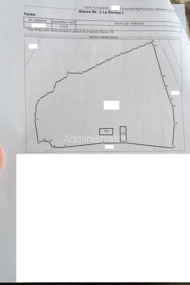 Teren com.Alexandru Cel Bun, sat Bistrita