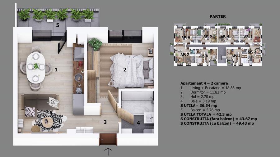 Proiect Nichita Stanescu / Ion Creanga | Canalizare | Parcare | Comision 0% - 7