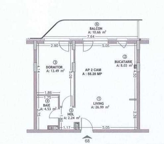 PF Vand apartament 2 camere Eroilor Residence Mobilat si Utilat - 2