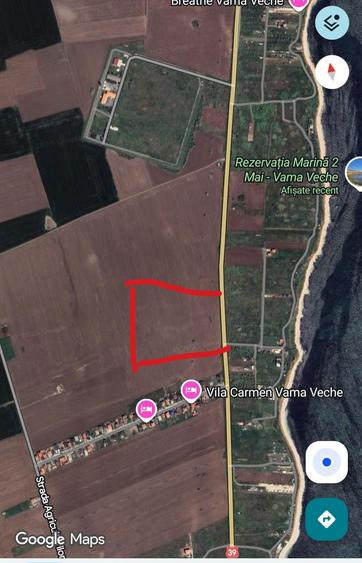 Teren cu deschidere la DN39 de 82m intre Vama Veche si 2Mai 6626mpi - 1