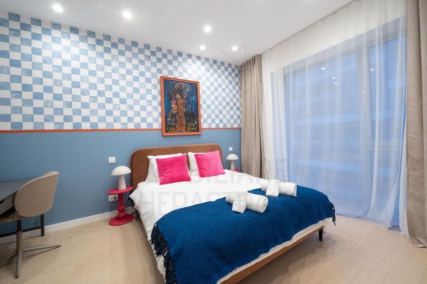 Apartament cu 2 camere semidecomandat, mobilat în Barbu Văcărescu