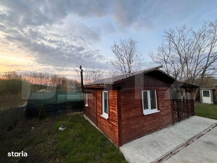 Teren ideal pentru casa sau weekend 400 mp, cabanuta + utilitati, - 1