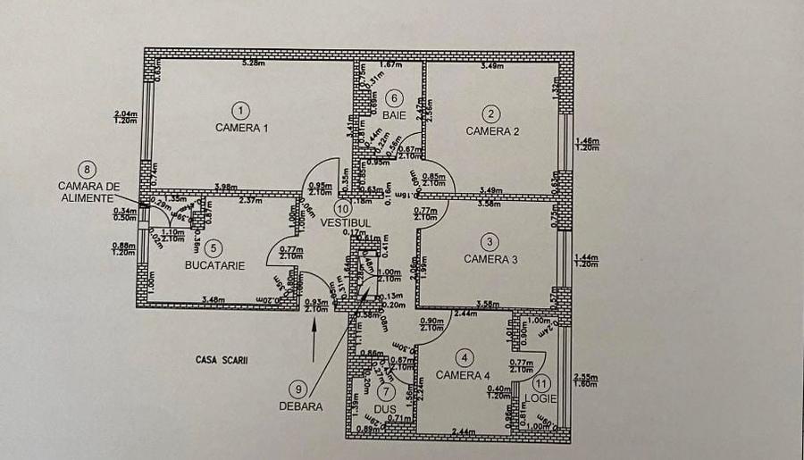 apartament cu 4 camere,decomandat,etaj intermediar,zona Manastur - 1
