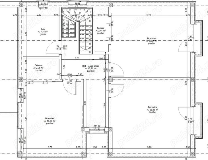 Casă cu Teren 800 Mp în Central