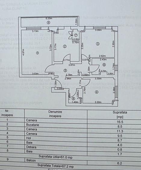 Apartament 3 camere parter ,confort 1 , RADU NEGRU - 6