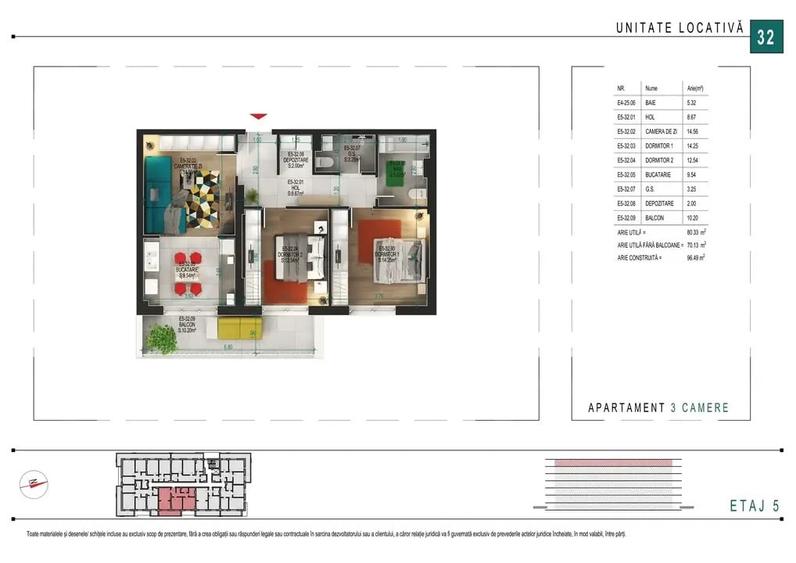 Metrou 1 Decembrie 1918 Apartament de 3 Camere Titan Theodor Pallady - 12