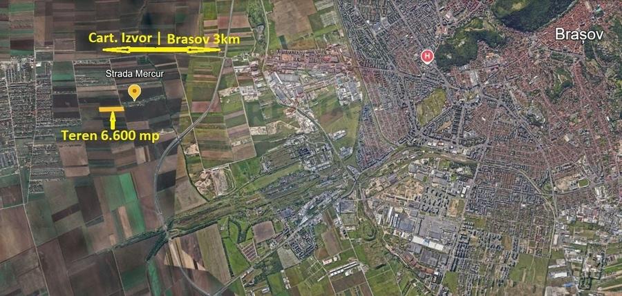 Teren Investiție 6300mp Săcele - 10m de Utilități in Raza Soarelui - 2