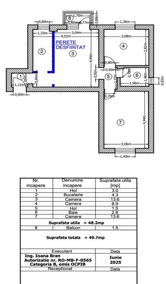 Vanzare apartament la cheie 3 cam, 50 mp, renovat complet | Aeroport Băneasa - 23