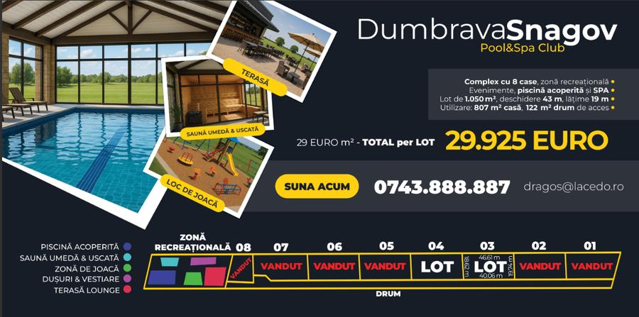 Lot de casa lângă DN1, Tâncăbești Snagov, intrarea Bucharest Golf Club - 3