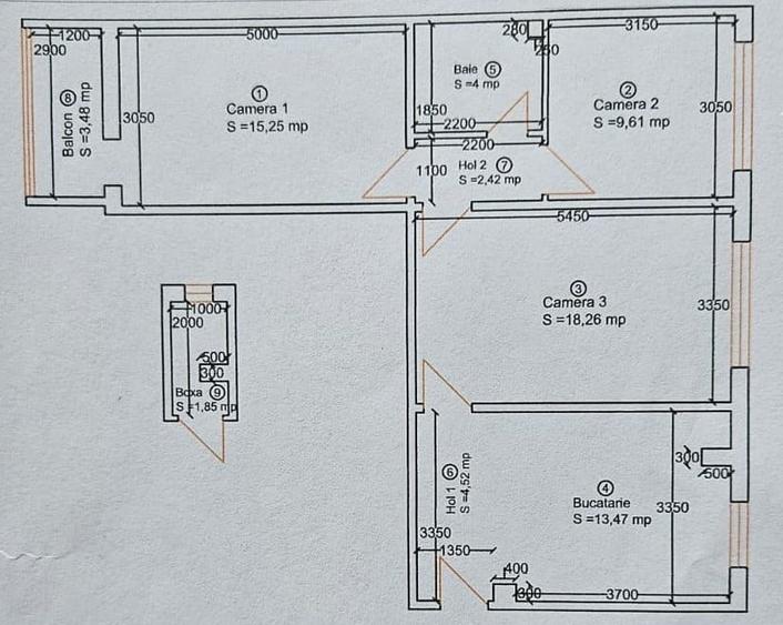 Apartament 3 camere,  et. 10, Complexul Studențesc, Timișoara, comision 0% - 1