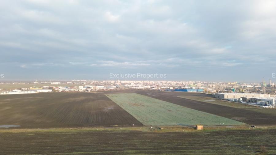 Teren intravilan 2,8 ha industrial deschidere 75 ml soseaua Constantei