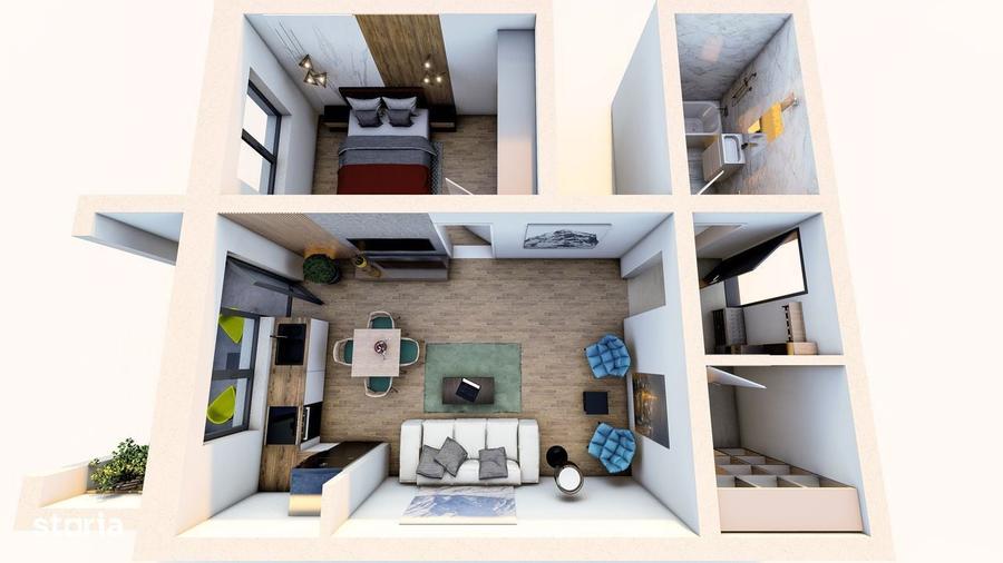 Studio 49 mp, FINALIZAT, 83 000 euro parcare inclusa, DEZVOLTATOR. - 8