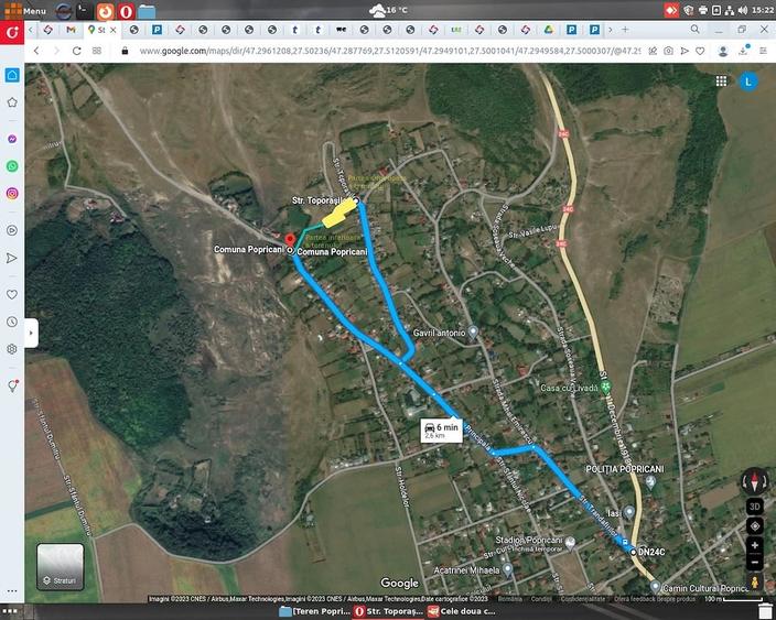 Teren de 1756 mp, în Popricani