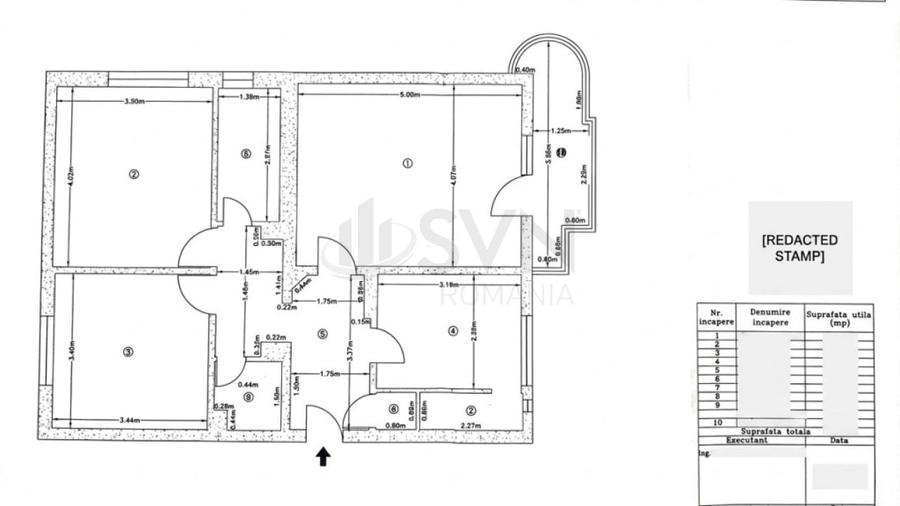 Apartament cu 3 camere decomandat în Băneasa