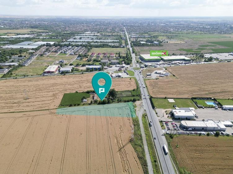 Teren 7653mp cu PUZ aprobat DN Arad Oradea - 1