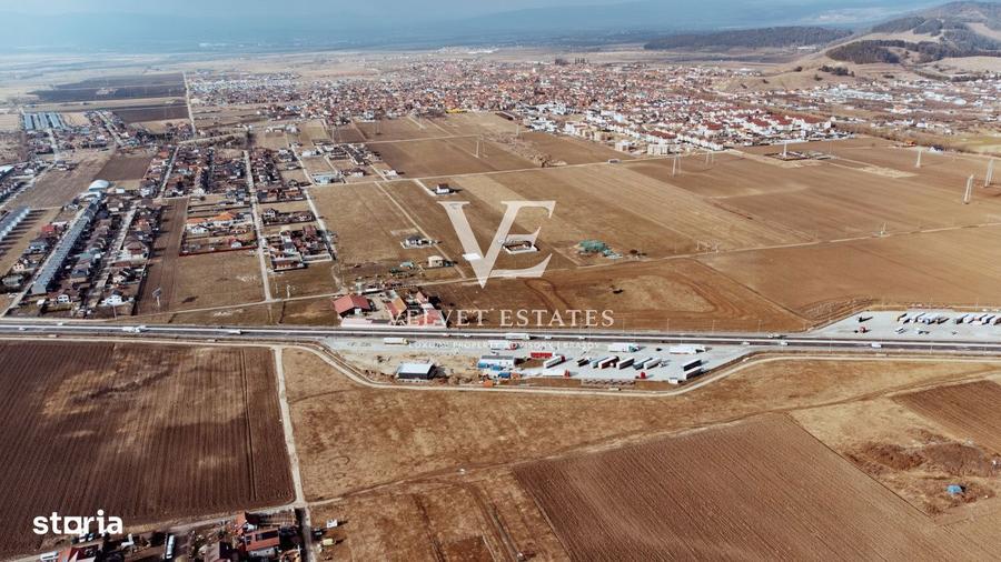 Teren 9.026 mp Sanpetru/Brasov PUZ Aprobat Blocuri P+2E+M - 4