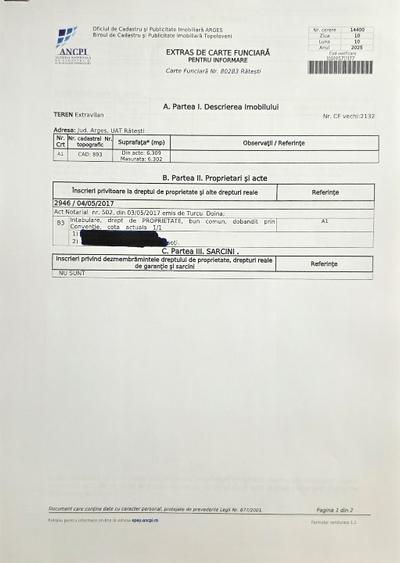 VÂNZARE TEREN - OPORTUNITATE EXCEPȚIONALA - LÂNGĂ AUTOSTRADA A1 ! - 3