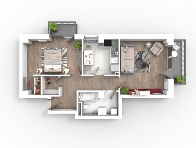 Apartament cu 2 camere decomandat în Triaj