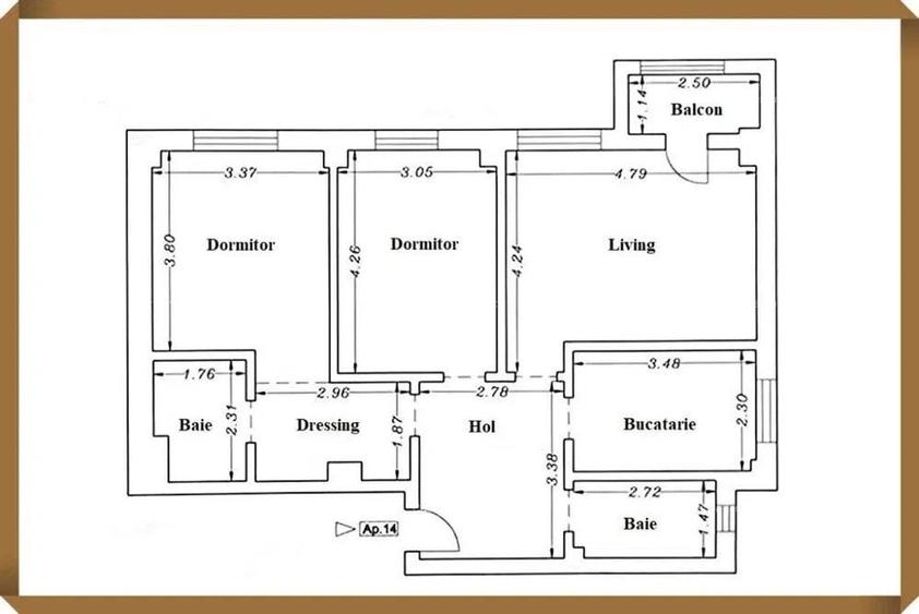 COMPOZITORI-PRIMO APARTAMENT CU 3 CAMERE 78 MP RENOVAT LOC PARCARE - 11