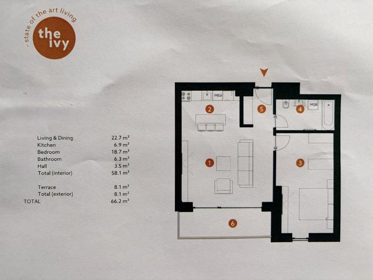 APARTAMENT NOU THE IVY BANEASA -PRET + 21% TVA - 10