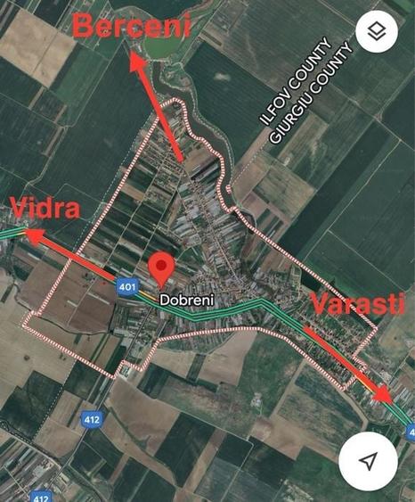 Teren Intravilan Dobreni Giurgiu 1,050mp - 2