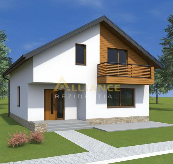 Vila individuala - 5 camere - 2 bai - beci - 411mp teren-car - 4