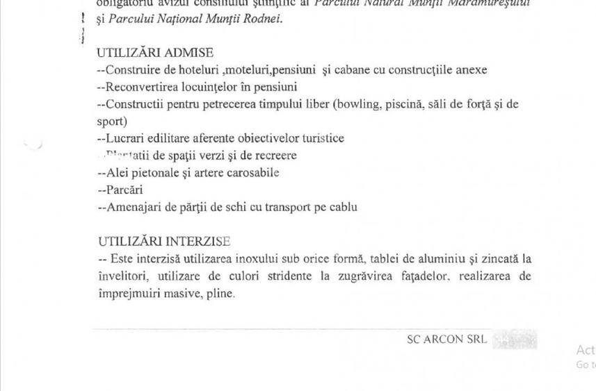 Teren pentru constructie Hotel, Borsa , situat la baza Partiei - 6