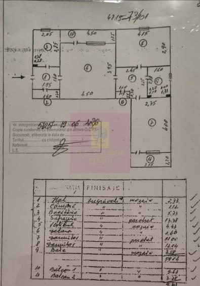 Apartament cu 3 camere semidecomandat în Berceni