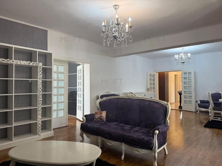 Apartament cu 4 camere decomandat, mobilat în Barbu Văcărescu